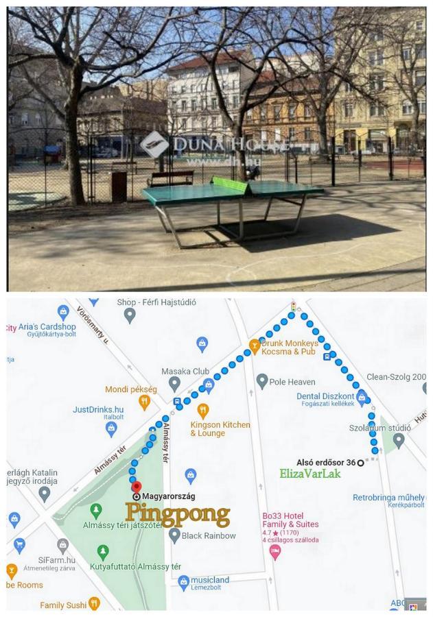 Elizavarlak Lejlighed Budapest Eksteriør billede